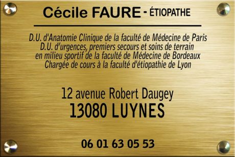 Cecile FAURE - Etiopathe Aix-en-Provence - Les Milles